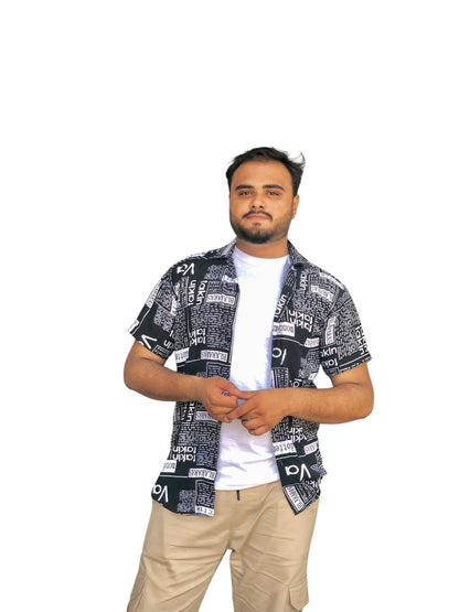 𝐖𝐃𝐈𝐑𝐀𝐑𝐀 𝐌𝐞𝐧'𝐬 𝐍𝐞𝐰𝐬𝐩𝐚𝐩𝐞𝐫 𝐏𝐫𝐢𝐧𝐭 𝐒𝐡𝐨𝐫𝐭 𝐒𝐥𝐞𝐞𝐯𝐞 𝐁𝐮𝐭𝐭𝐨𝐧 𝐃𝐨𝐰𝐧 𝐒𝐡𝐢𝐫𝐭 𝐂𝐚𝐬𝐮𝐚𝐥 𝐒𝐭𝐫𝐞𝐞𝐭𝐰𝐞𝐚𝐫 𝐂𝐨𝐥𝐥𝐚𝐫𝐞𝐝 𝐒𝐡𝐢𝐫𝐭 𝐓𝐨𝐩𝐬