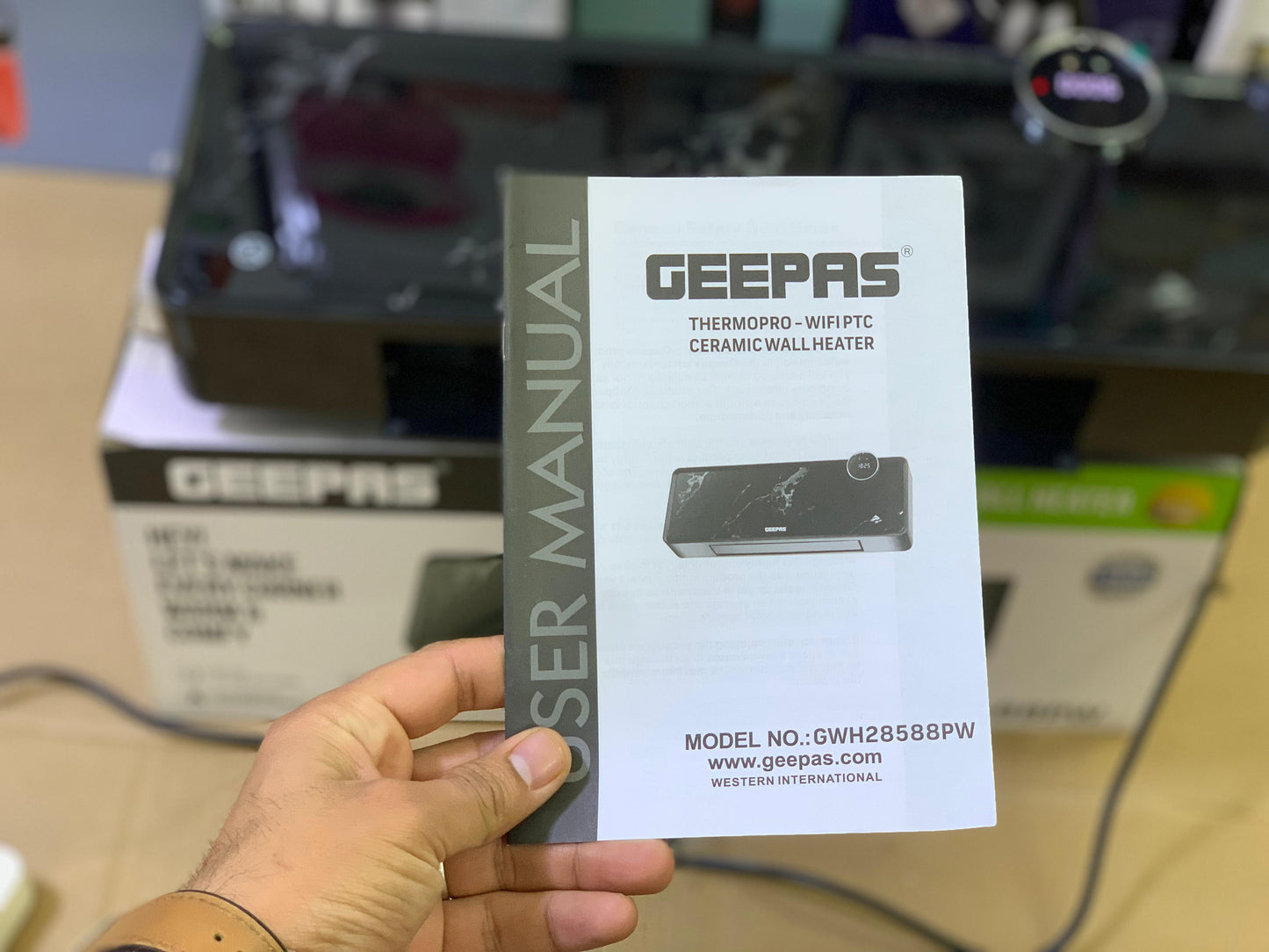 Geepas Wifi Ptc Ceramic Wall heater |GWH28588W