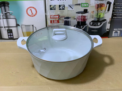 HK brand 12 pieces granite coating pure nonstick cookware set