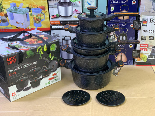 Granite Kitchen Cookware Set 12 Pieces